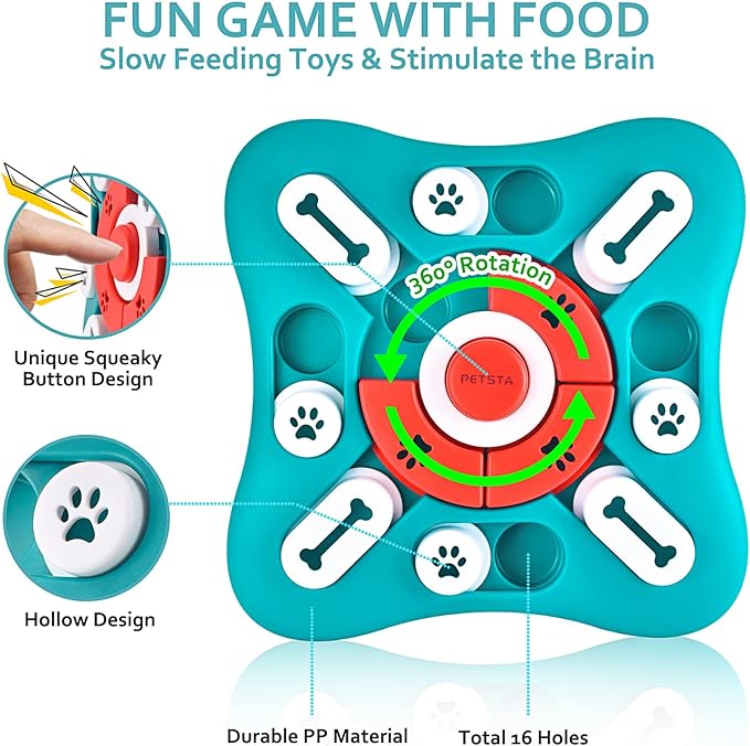 Dog&Go® Squeaky Enrichment Toys for Smart Dogs"